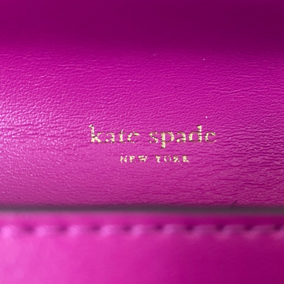 Kate Spade Bow Belt Bag Fuchsia Leather Women's Size S/M - Picture 5 of 10